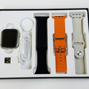 HW9 Pro Max Smart Watch (3 Straps In 1) – Orange Color